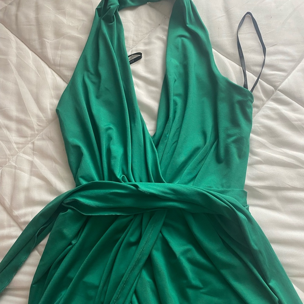 Papaya Green maxi dress
